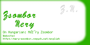 zsombor mery business card